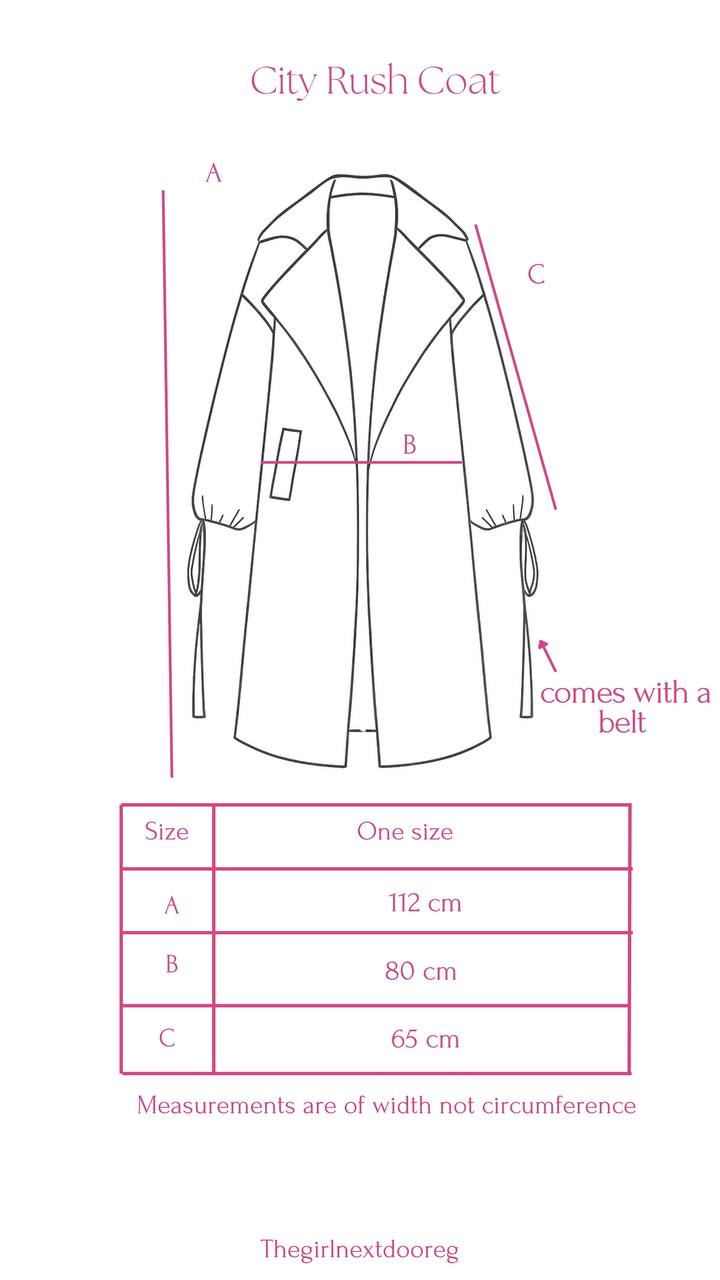 City Rush Coat in Beige