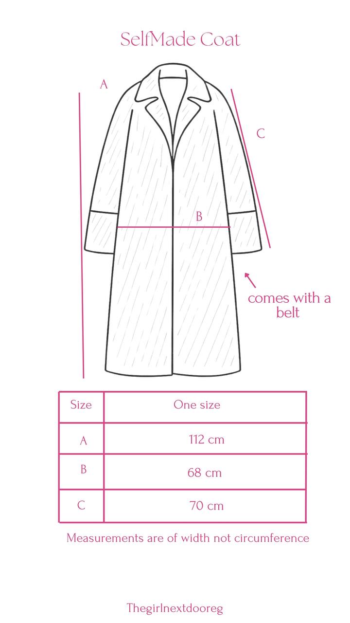 Self Made Coat in Brown