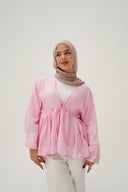 Day dreamer blouse in powder pink