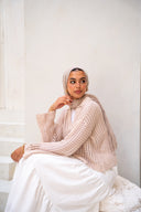 Sunset Walk Crochet Top in Beige