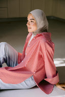 Twist Stripe Shirt -Red