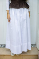 Lola popline skirt - white