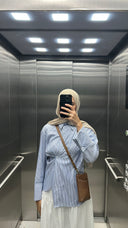 The Daily Striped Shirt in Blue