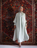 Qamar Cardigan in Pastel Green