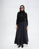 safy suede skirt - black