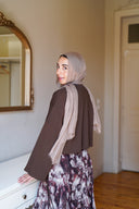 Low cut tee - brown