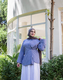 Twist Stripe Shirt - blue