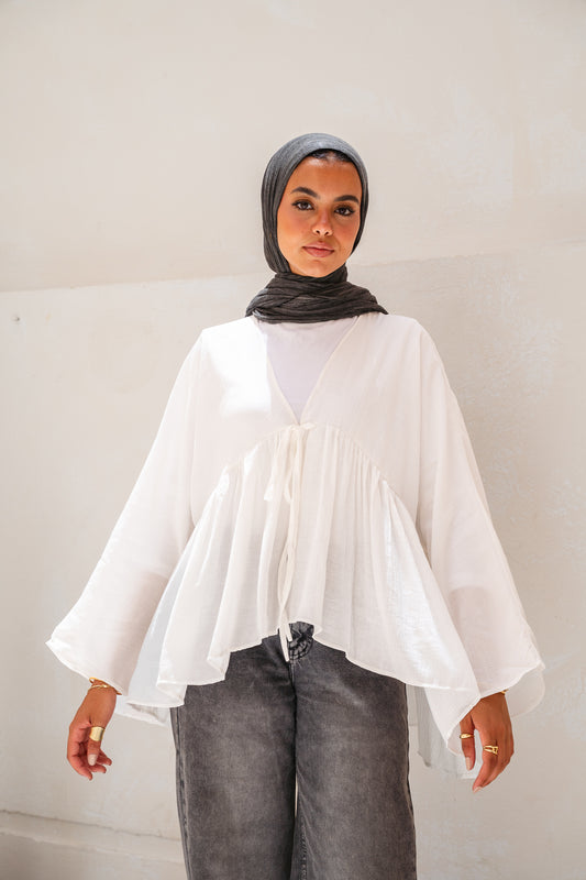 Day dreamer blouse in white