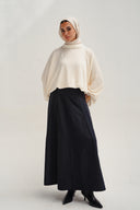 safy suede skirt - black