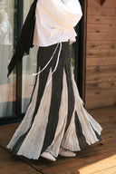 polka dot skirt - black & white