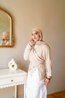 The waisted shirt - beige