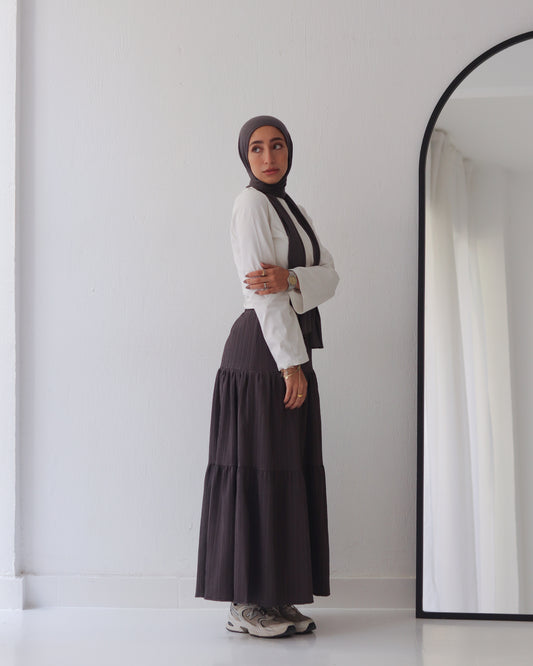 NAYA SKIRT IN DARK GRAY