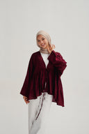 day dreamer blouse in maroon