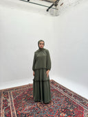 GAIA DRESS IN OLIVE