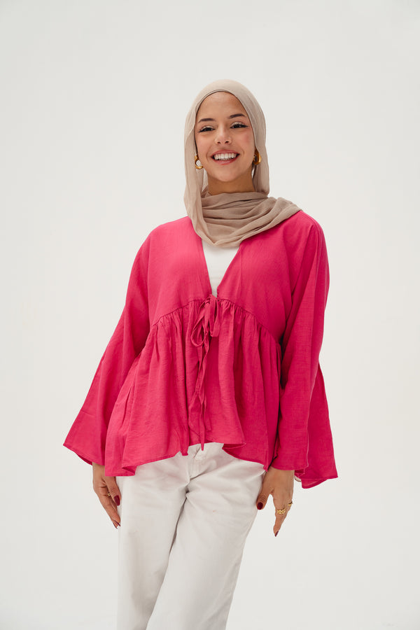 Day dreamer blouse - fuchsia