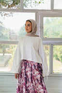 Low cut tee - white