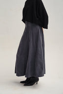 safy sued skirt - gray