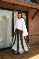 polka dot skirt - black & white