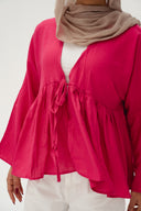 day dreamer blouse in fuchsia