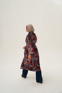 jacquard double satin kimono