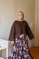 Low cut tee - brown