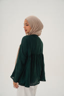 Day dreamer blouse - emerald green