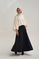 safy suede skirt - black