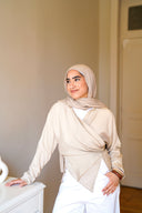 The waisted shirt - beige