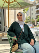 Day dreamer blouse in emerald green