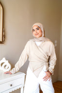 The waisted shirt - beige