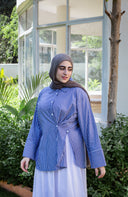 Twist Stripe Shirt - blue