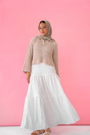 Sunset Walk Crochet Top in Beige