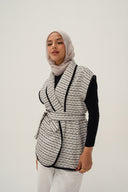 Rahil quilted vest - black
