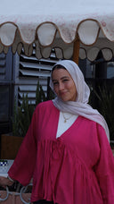 day dreamer blouse in fuchsia