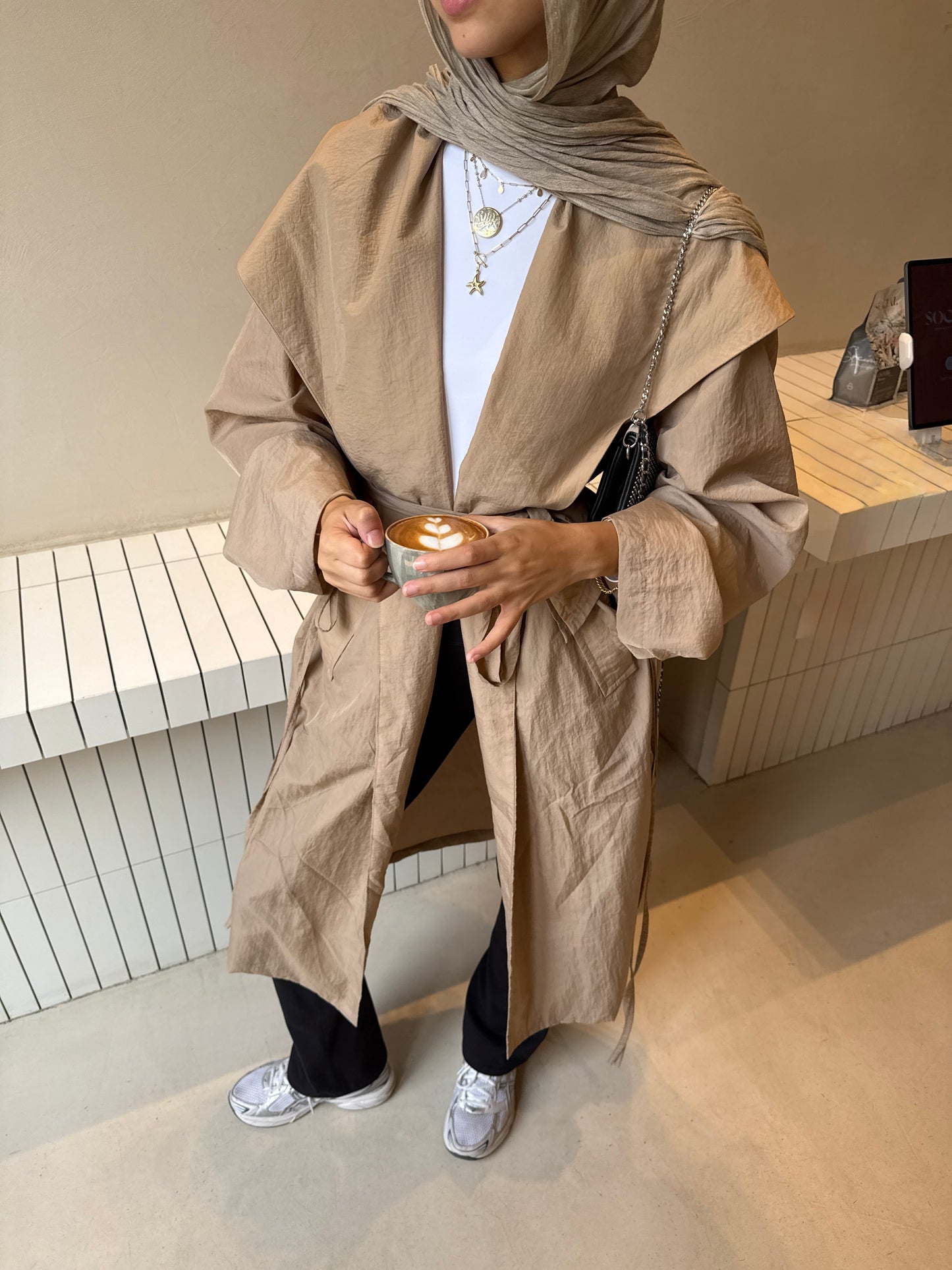 City Rush Coat in Beige