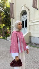 Daisy Blouse in Red Stripes