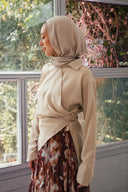 The waisted shirt - beige