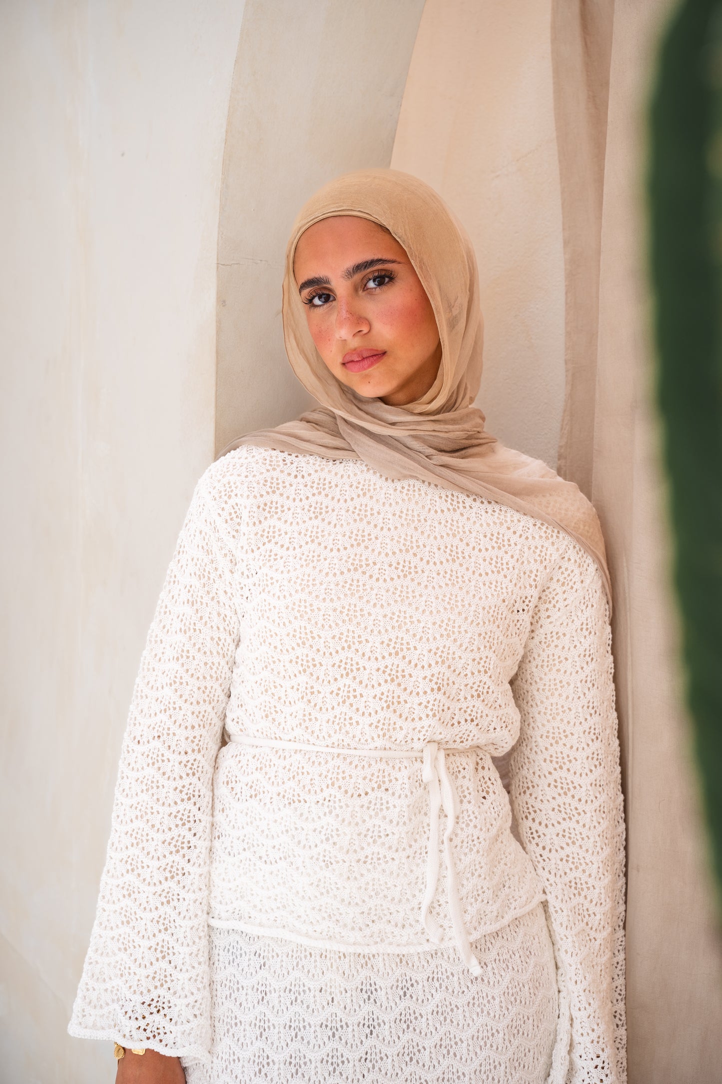 Seashell Crochet Set in White
