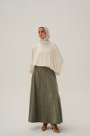 safy suede skirt - olive