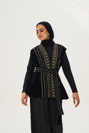 shams embroidered vest