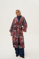jacquard satin kimono