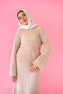 Seashell Crochet Set in Beige