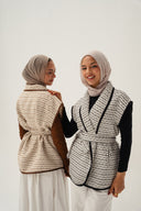 Rahil quilted vest - black