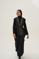 shams embroidered vest