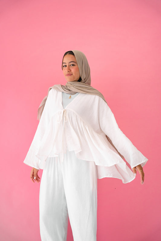 Daydreamer Linen Set in White