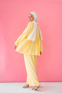 Daydreamer Linen Set in butter Yellow
