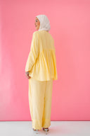 Daydreamer Linen Set in butter Yellow