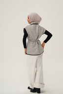 Rahil quilted vest - black