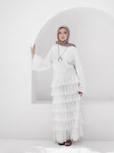 Cascade skirt - offwhite