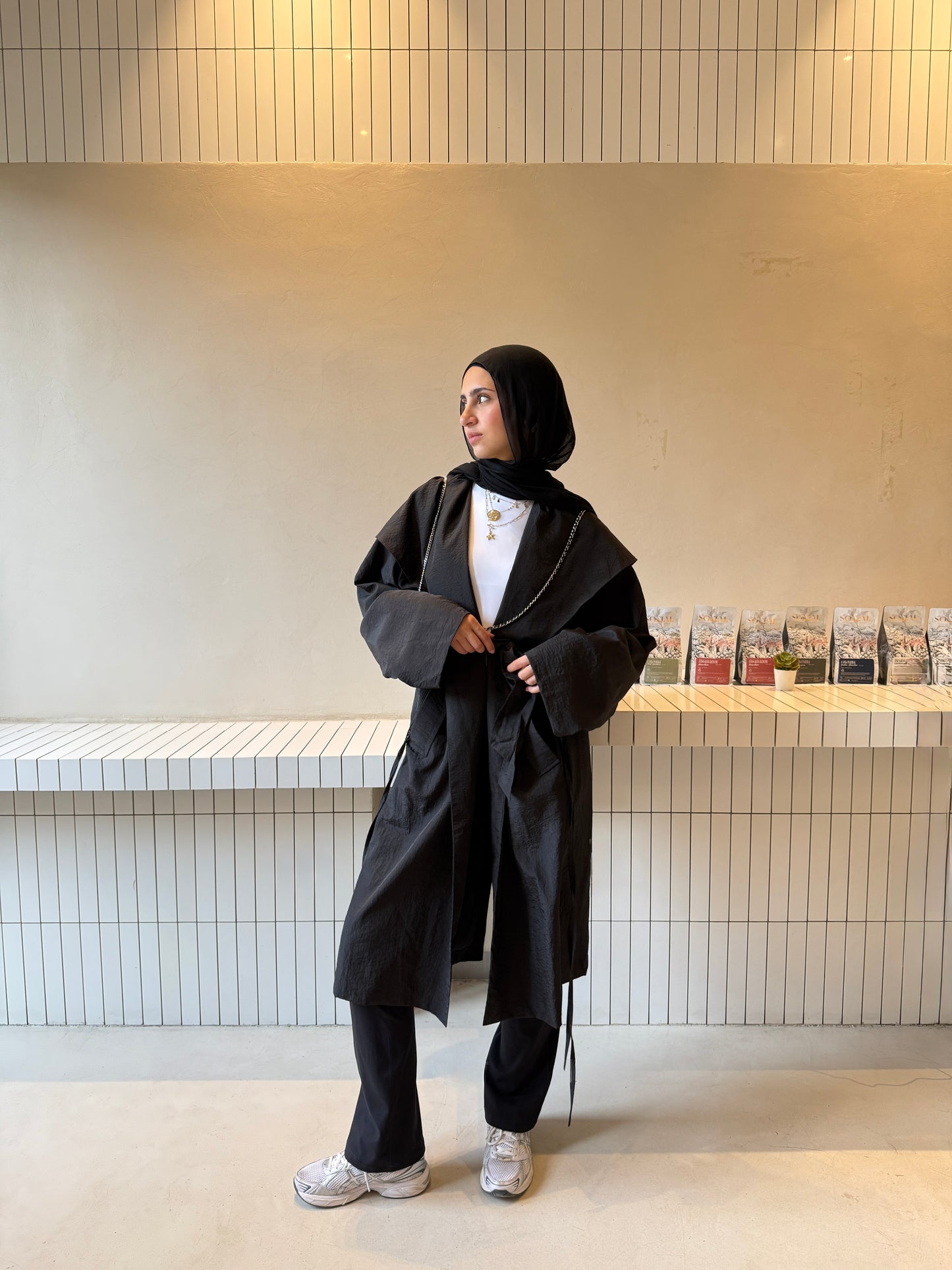 City Rush Coat in Black